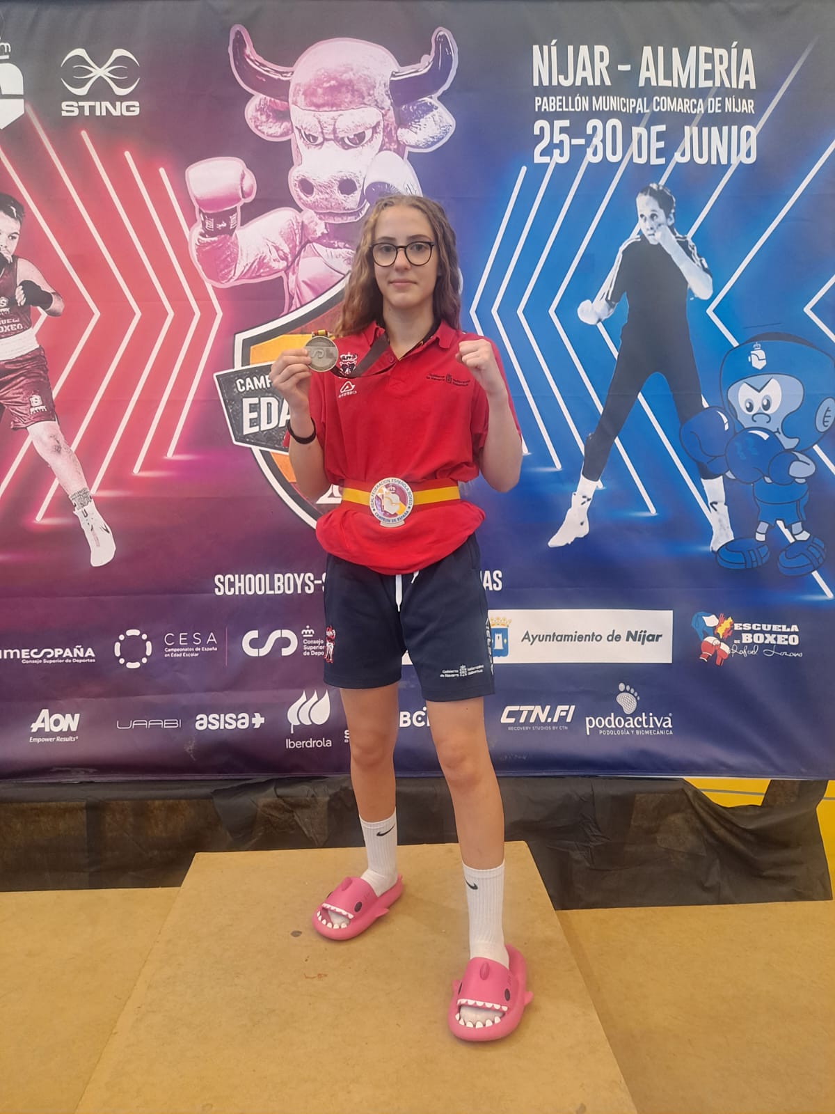 &Aacute;ngela G&oacute;mez, Campeona de Espa&ntilde;a de boxeo en edad escolar de selecciones auton&oacute;micas